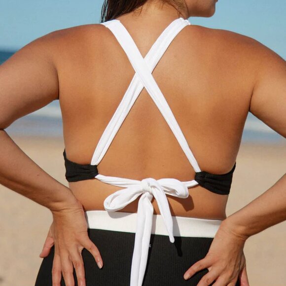 Berlook Black Contrast Trim Plus Size Bikini Set | Size 18 | 2X | NWT - Picture 4 of 6